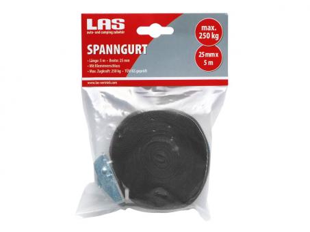 LAS Spanngurt mit Klemmverschluss 5m x 25mm 