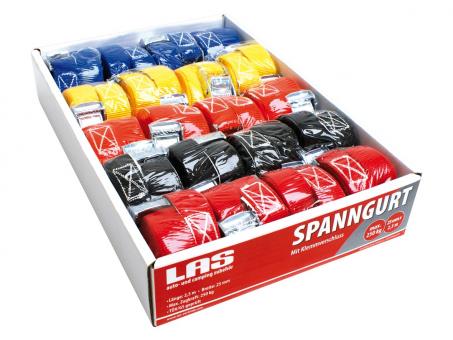 LAS Spanngurte mit Klemmverschluss 250 kg ca. 25 m x 25 