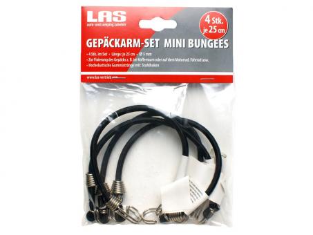 LAS Gepäckarm-Set, 4-teilig Mini Bungees 
