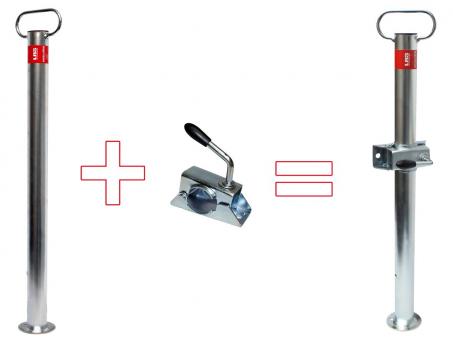 LAS Stützfuß mit Stützfußhalter 