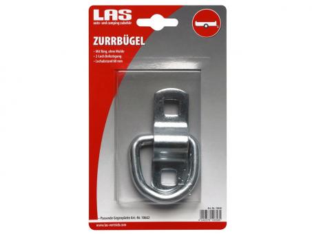 LAS Zurrbügel mit Ring ohne Mulde klapp  verzinkt 