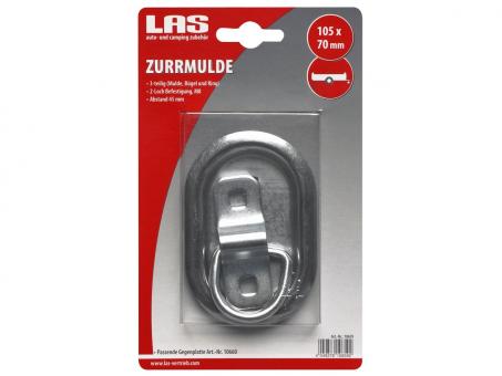 LAS Zurrmulde mit Bügel, Ring und Mulde, verzinkt 