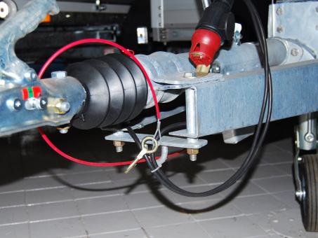 LAS Abreissseil mit Haken und Ringen, 1000mm 