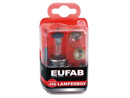 Eufab Lampenbox H4, 5 Autolampen 