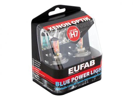 Eufab Halogen-Autolampe Blue Power Light H7 