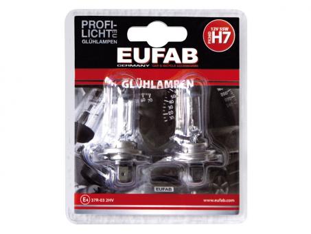 Eufab Halogen-Autolampe H7 2er- 55 Watt 