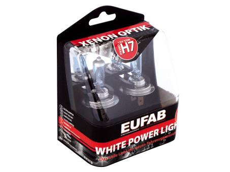 EUFAB "White Power Light" 12V 55W H7 PX26D 2 Stck. 
