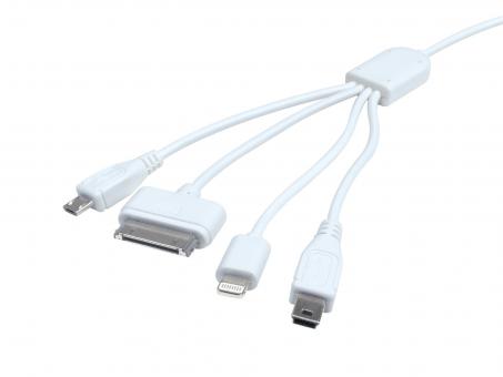 Eufab Universal USB Ladekabel mit 4 Adaptern 