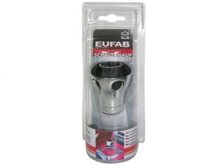 Eufab Aluminium-Schaltknauf, Griff-Mulden 