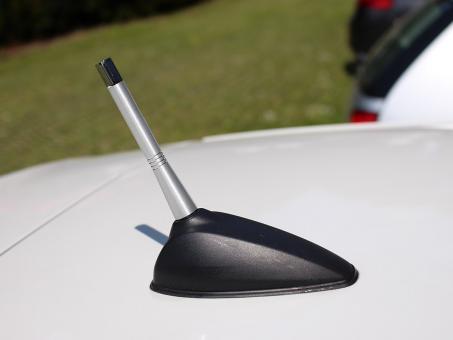 EUFAB Autoantenne, Zylinderform silber/gebürstet 