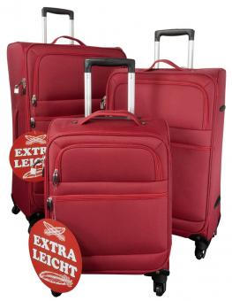 Die Koffermarke Nylon-Kofferset 3-teilig Sizilien rot 