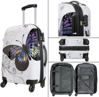 Die Koffermarke Polycarbonat-Kofferset 3-teilig Butterfly 