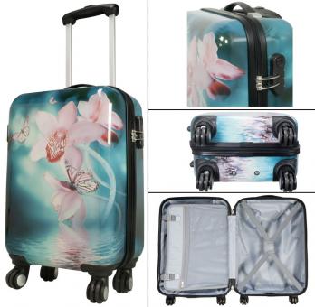 Die Koffermarke Polycarbonat-Kofferset 3-teilig Orchidee 