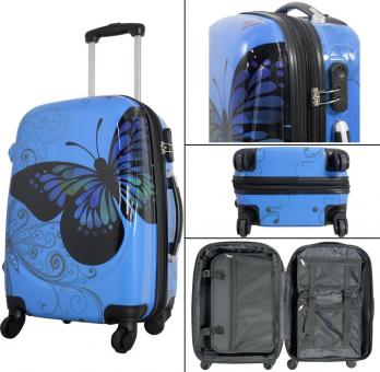 Die Koffermarke Polycarbonat-Kofferset 3-teilig Butterfly 