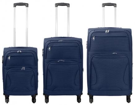 Die Koffermarke Nylon-Kofferset 3-teilig Braga blau 