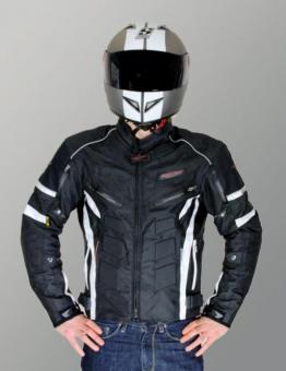rider-tec motorradjacke urban noir blanc t größe xl 