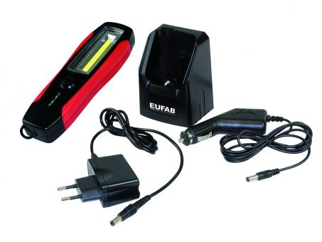 Eufab COB Akku Werkstattleuchte mit Ladestation 