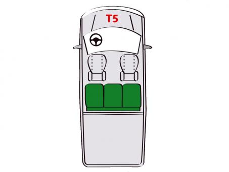 Eufab Schonbezug-Set für VW T5, 5-teilig 
