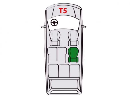 Eufab Schonbezug-Set für VW T5, 3-teilig 