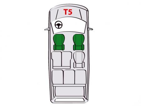 Eufab Schonbezug-Set für VW T5, 3-teilig Pritsche 