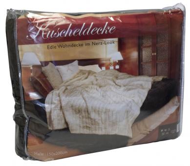 Schöne Kuscheldecke, Braun Microfaser-Schlafdecke 