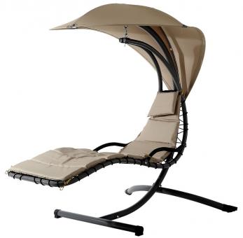 Design-Hängeliege Hawaii, Beige Sonnenliege 