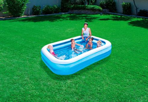 Bestway Family Pool Blue Rectangular, 262x175x51 cm 