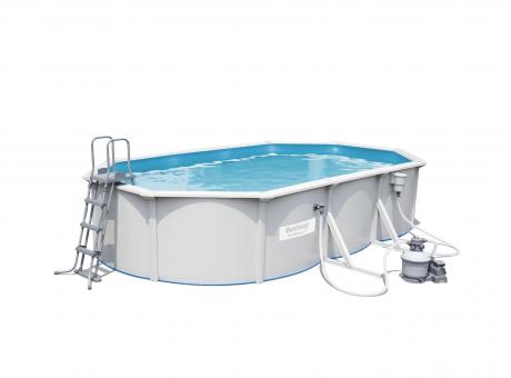 Bestway Hydrium Stahlwand Pool Set, oval, 610x360x120 cm 