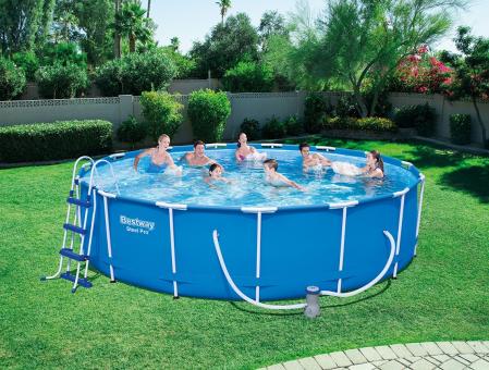 Bestway Frame Pool Steel Pro Stahlpool 457x107 cm 