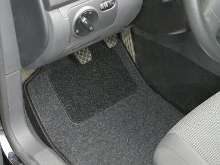 EUFAB Autoteppich-Set anthrazit/schwarz 