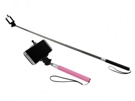 Selfie Stick pink, für Fotos und Videos 