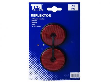 TFA Reflektor, 2 Stck. rot, 60mm rund 
