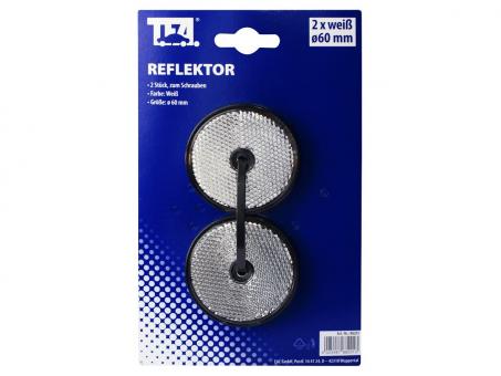 TFA Reflektor, 2 Stck.,weiß,60mm rund 