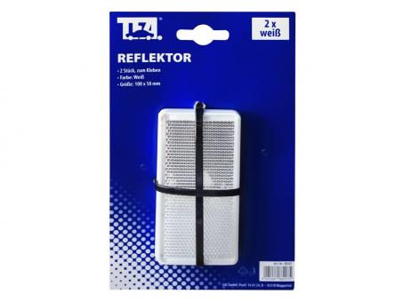 TFA Reflektor, weiß, viereckig, 2 Stck. 86x40mm 