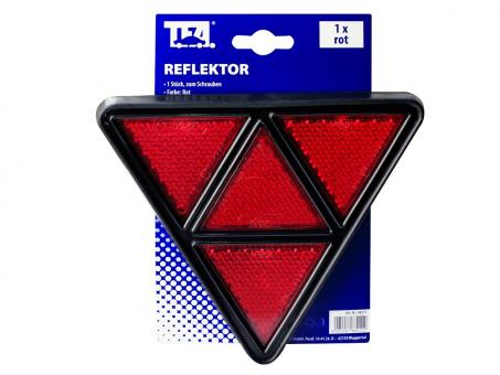 TFA Dreieck Reflektor,rot, zum schrauben 