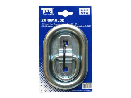 TFA Zurrmulde mit Bügel, Ring und Mulde, verzinkt 