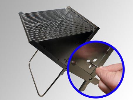 faltbarer Holzkohle-Grill PickNick Easy medium 