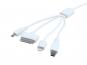 Eufab Universal USB Ladekabel mit 4 Adaptern 