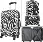 Die Koffermarke Polycarbonat-Kofferset 3-teilig Zebra weiß 