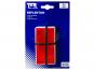 TFA Reflektor, rot, viereckig, 2 Stck. 86x40mm 