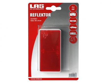 LAS Reflektor, rechteckig, zum Kleben 