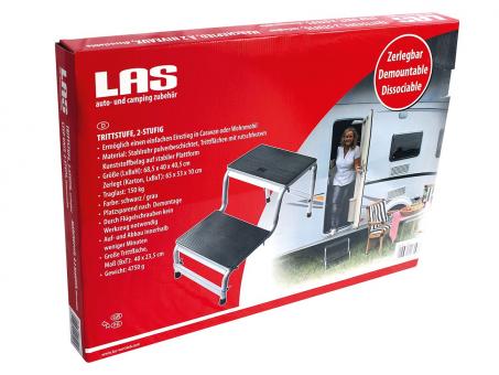 LAS Wohnwagen Wohnmobil Trittstufe 2-stufig, zerlegbar 
