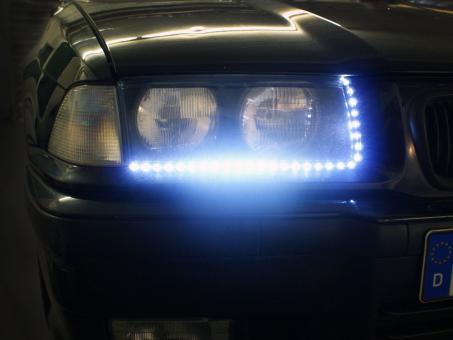 EUFAB LED Strip-Light flex. mit 120 LED's weiß+orange 