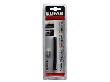 Eufab Autoantenne, Zylinderform schwarz-glänzend 