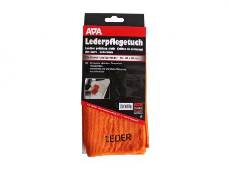 APA Lederpflegetuch Mikrofaser orange 