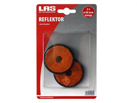 LAS Reflektor, rund orange 