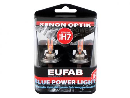 Eufab Halogen-Autolampe Blue Power Light H7 