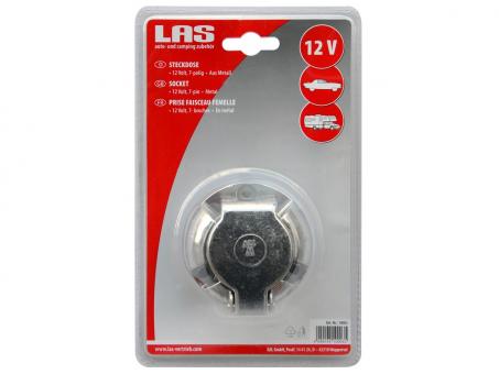 LAS Steckdose 7-polig aus Metall 