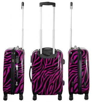 Die Koffermarke Polycarbonat-Kofferset 3-teilig Zebra pink 