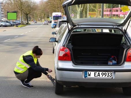 APA Warnweste EN 471 neongelb in Stofftasche 